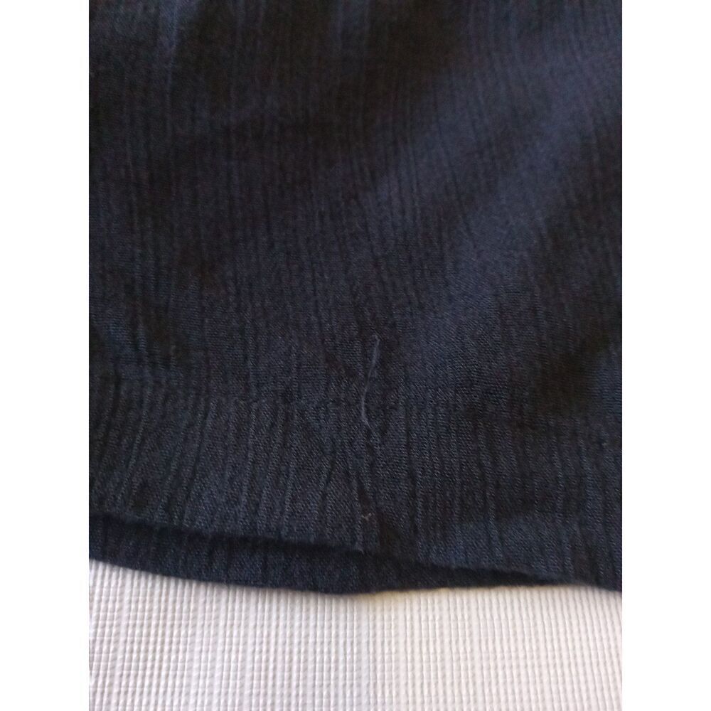 Delores Bell Vintage Black Lightweight Crinkled Fabric Maxi Dress Women's Medium - Picture 9 of 12